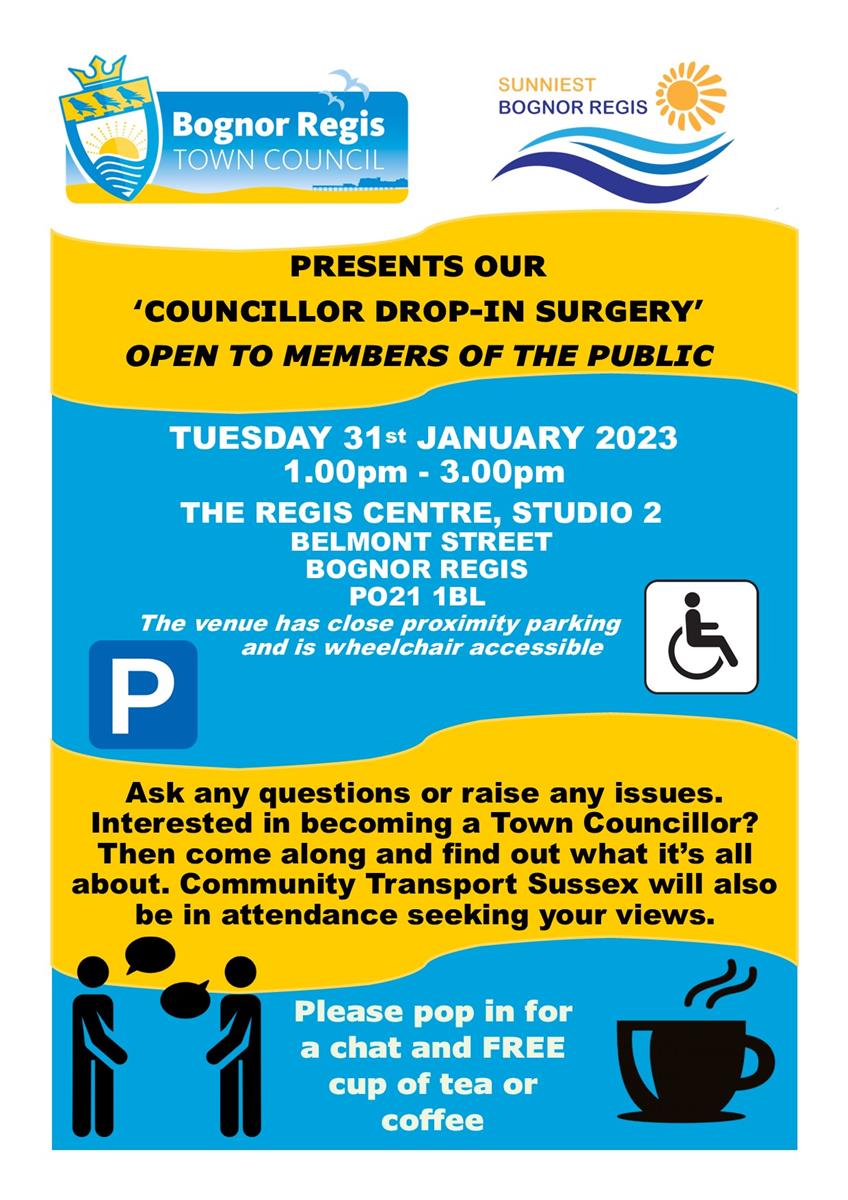Councillor Drop In Surgery Bognor Regis Town Council